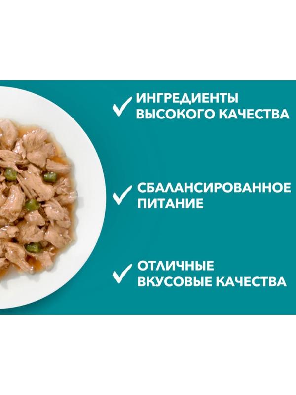 Влажный корм Purinа One для кошек, говядина/морковь, 75 г