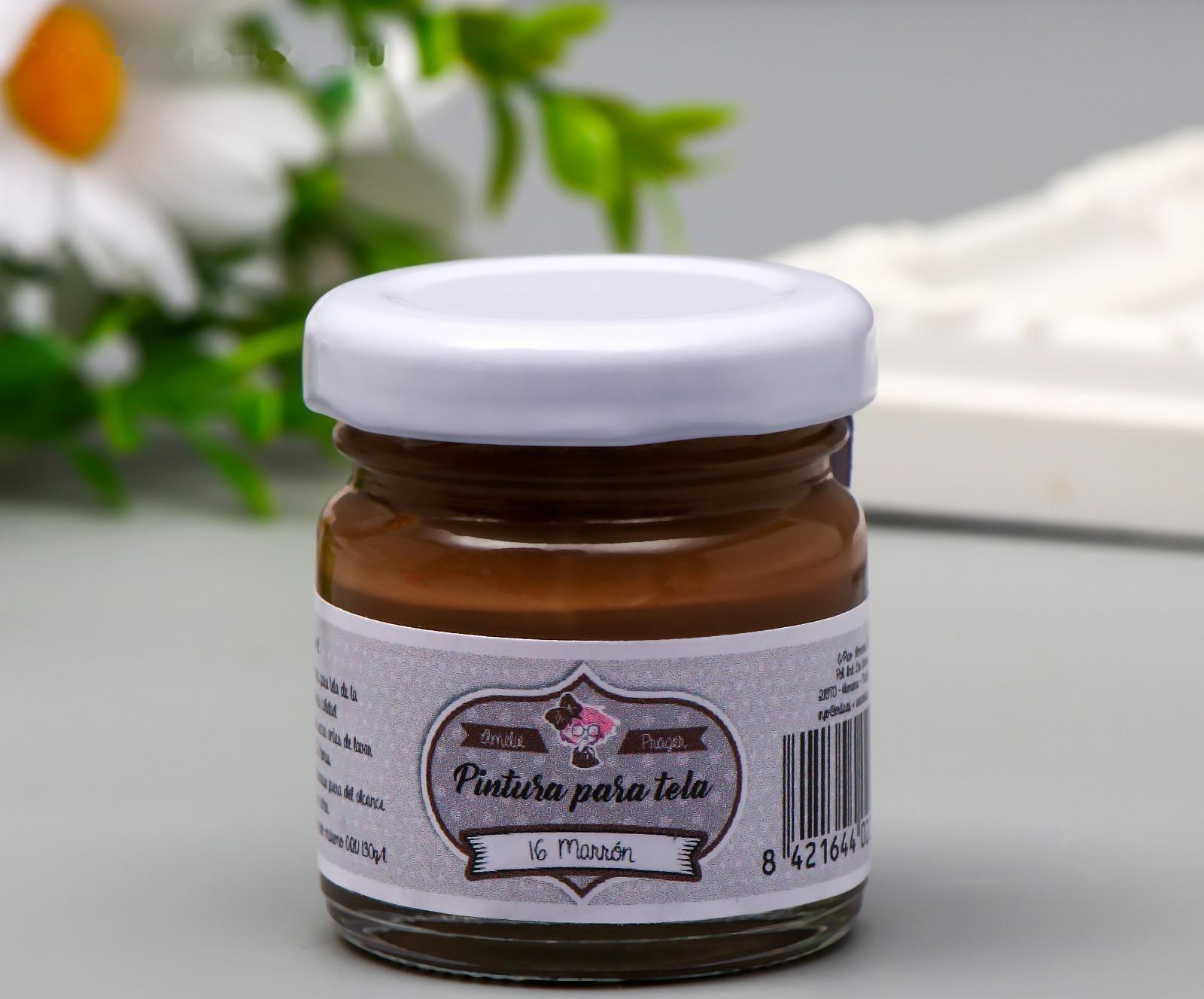 Краска для ткани AMELIE коричневый, 30 мл