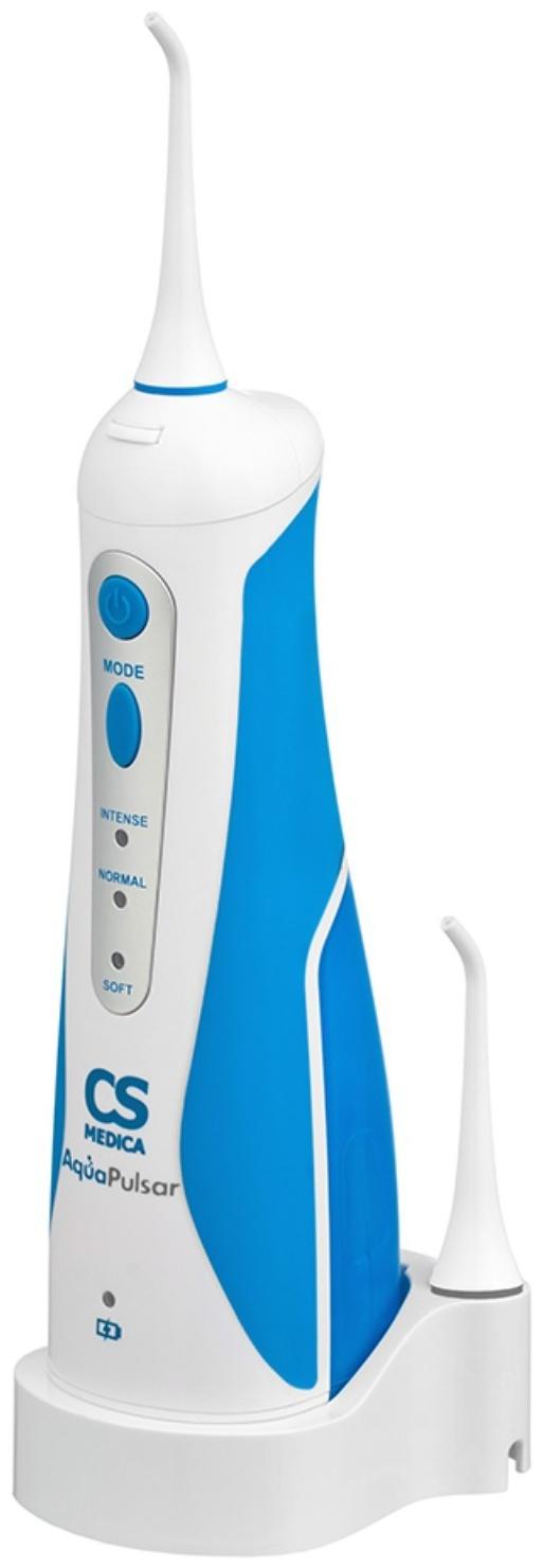 Ирригатор CS Medica AquaPulsar CS-3 Basic, портативный, 2 насадки, АКБ