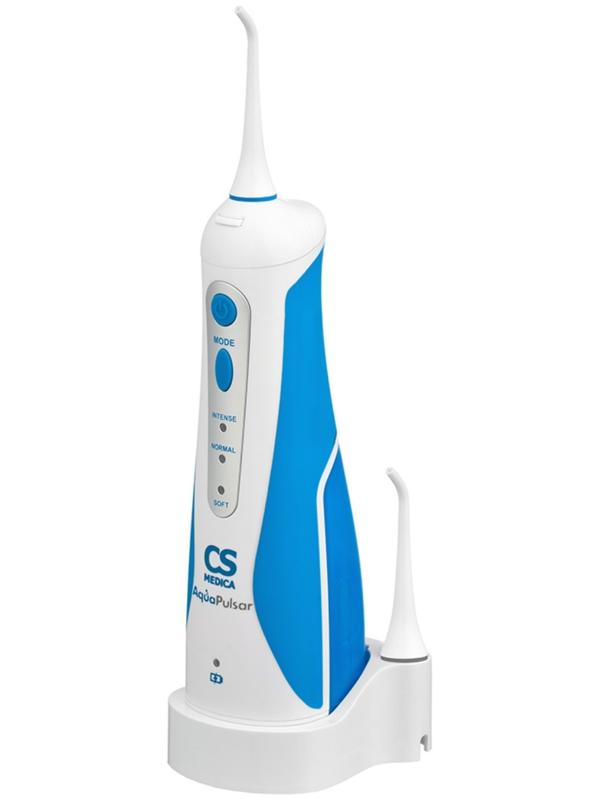 Ирригатор CS Medica AquaPulsar CS-3 Basic, портативный, 2 насадки, АКБ