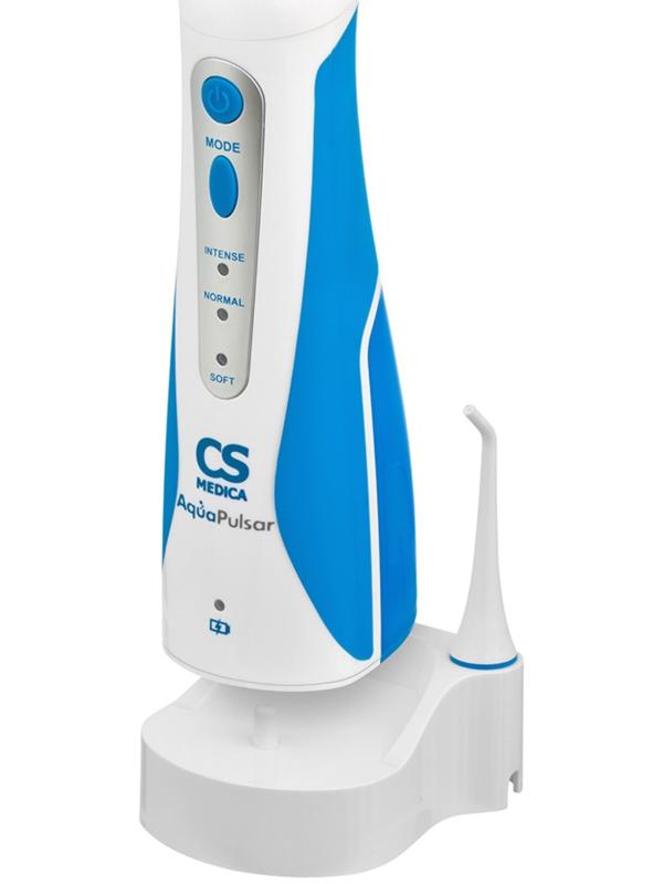 Ирригатор CS Medica AquaPulsar CS-3 Basic, портативный, 2 насадки, АКБ