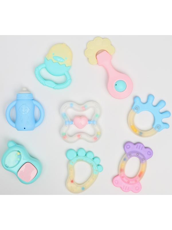 Набор погремушек «Нежные цвета», 8 шт