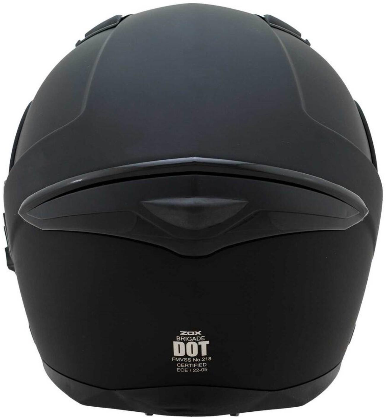 Шлем снегоходный ZOX Brigade, стекло с электроподогревом, матовый, размер 5XL, чёрный