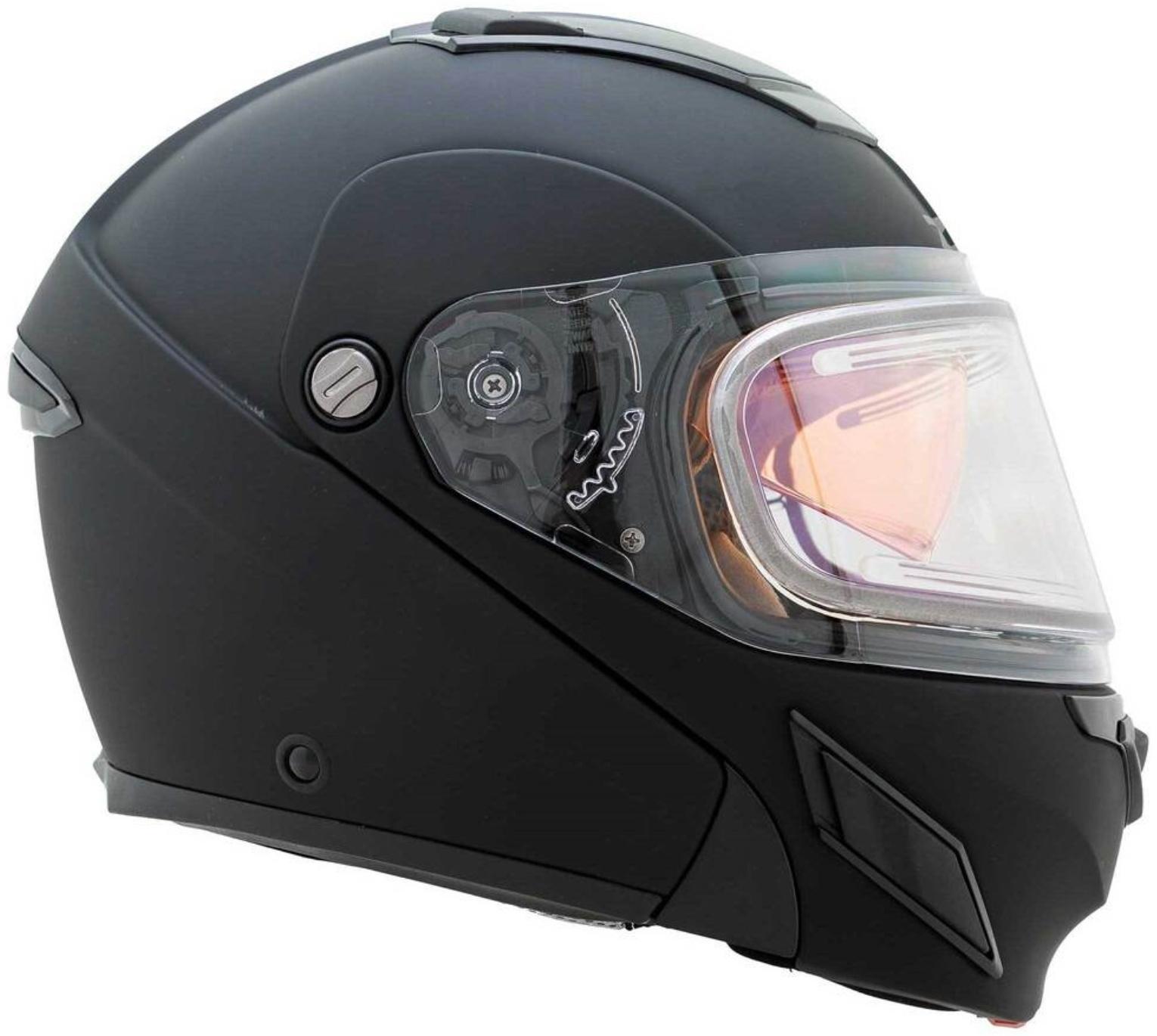 Шлем снегоходный ZOX Brigade, стекло с электроподогревом, матовый, размер 5XL, чёрный