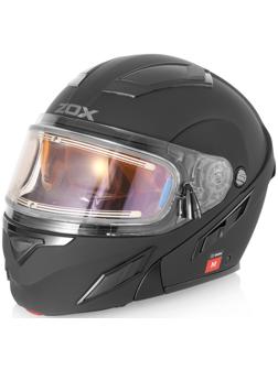 Шлем снегоходный ZOX Brigade, стекло с электроподогревом, матовый, размер 5XL, чёрный