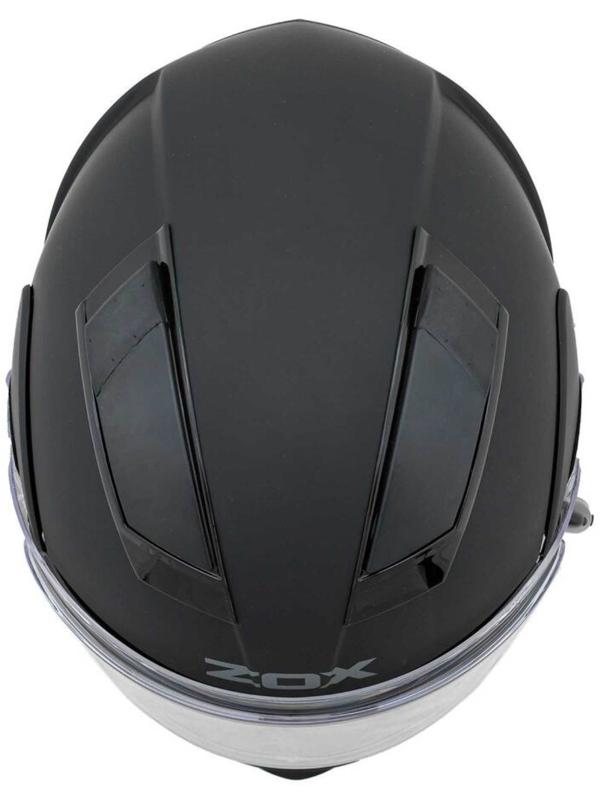 Шлем снегоходный ZOX Brigade, стекло с электроподогревом, матовый, размер 5XL, чёрный