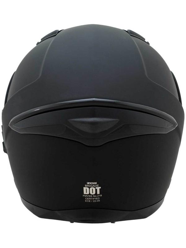 Шлем снегоходный ZOX Brigade, стекло с электроподогревом, матовый, размер 5XL, чёрный
