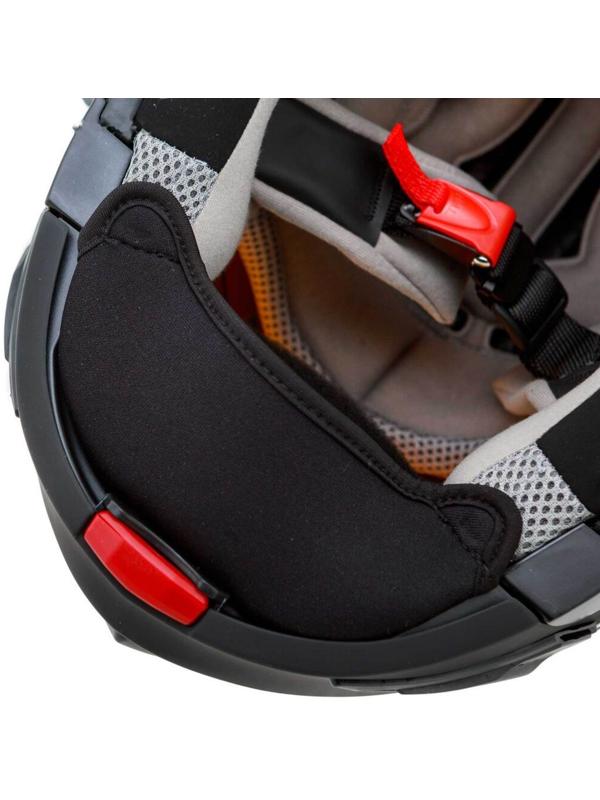 Шлем снегоходный ZOX Brigade, стекло с электроподогревом, матовый, размер 5XL, чёрный