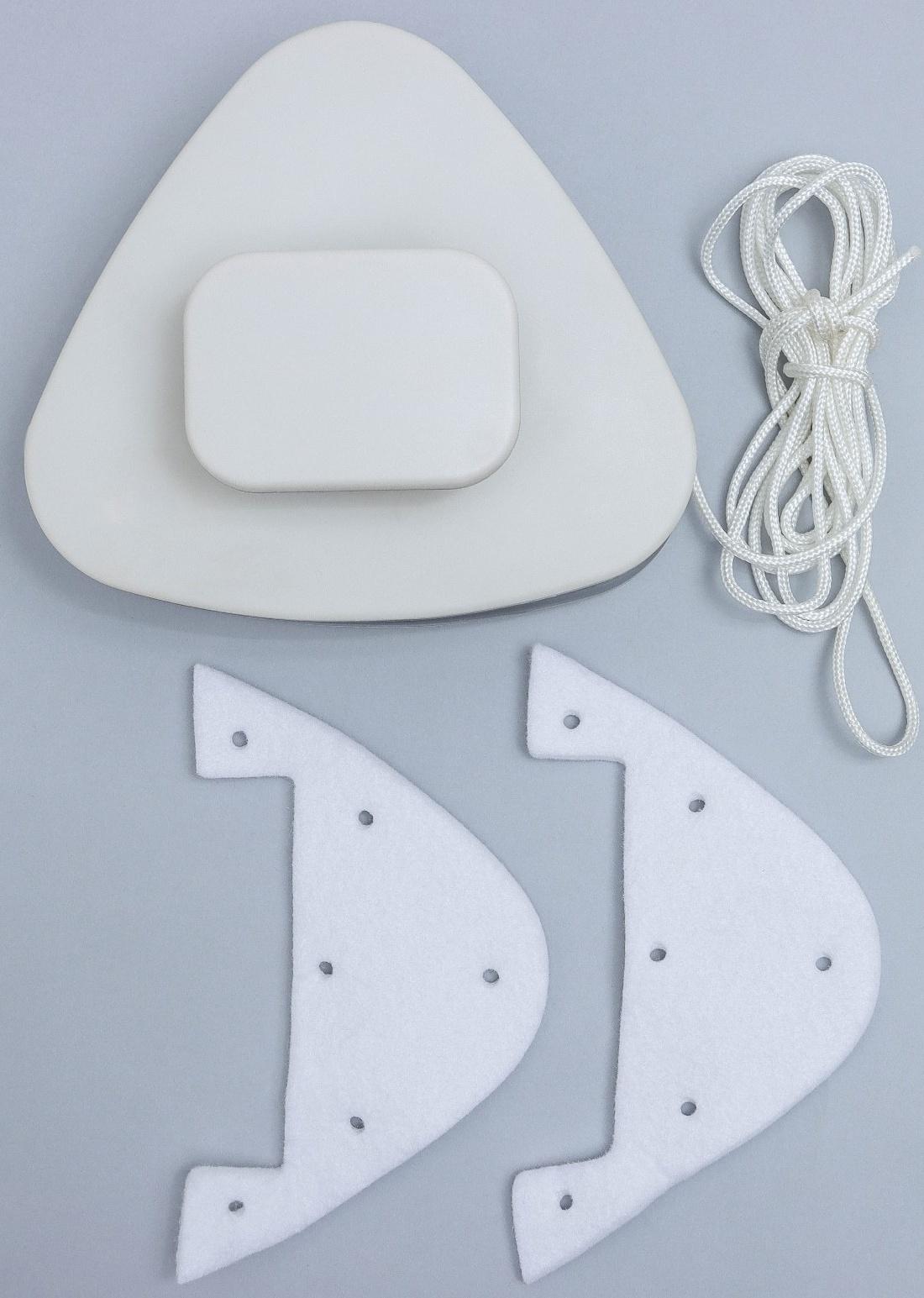 Магнитная щетка для мытья окон с двух сторон Raccoon «Модерн», треугольная, на стекло 3-10 мм