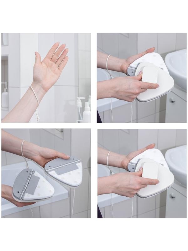 Магнитная щетка для мытья окон с двух сторон Raccoon «Модерн», треугольная, на стекло 3-10 мм