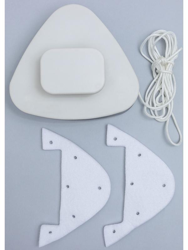 Магнитная щетка для мытья окон с двух сторон Raccoon «Модерн», треугольная, на стекло 3-10 мм