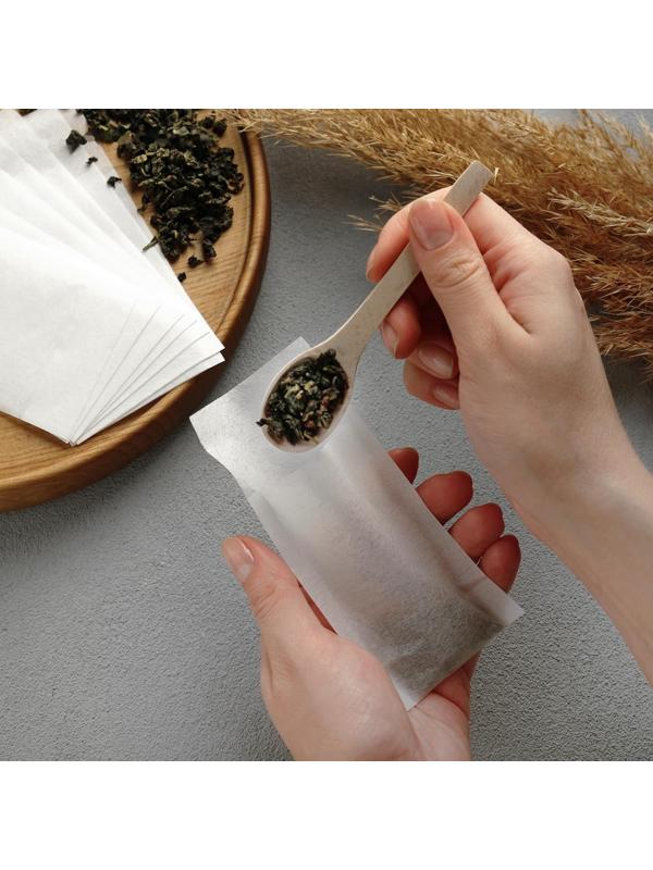 Набор фильтр-пакетов для заваривания чая, для чайника, 100 шт., 5 х 12 см