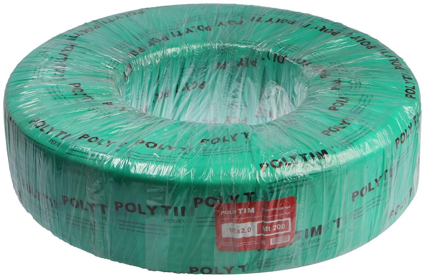 Труба из сшитого полиэтилена TIM, PEX-b, d=16х2 мм, с кислородным барьером, бухта 200 м