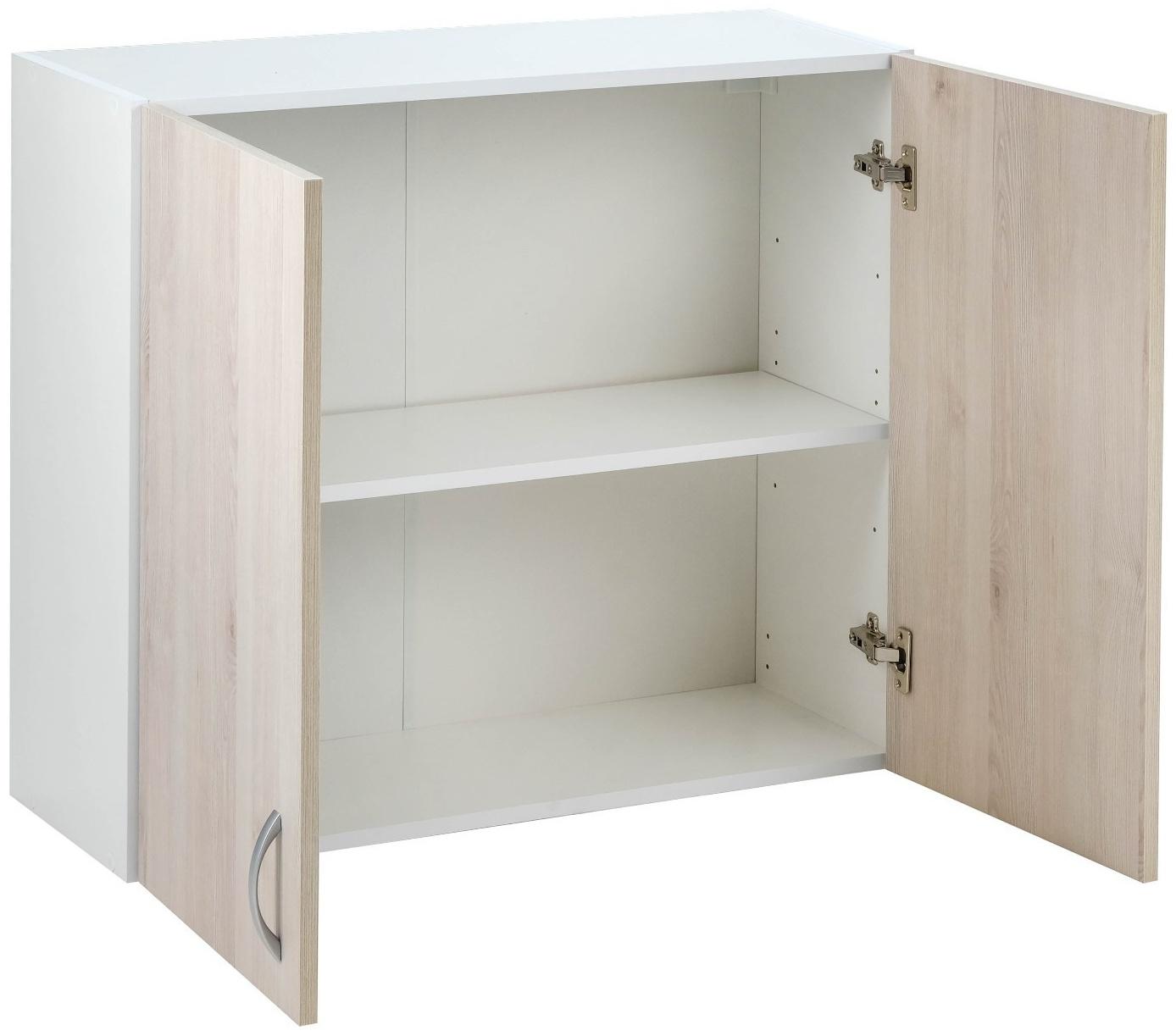 Шкаф навесной Комфорт 800х300х720, Сосна Аланд/Белый