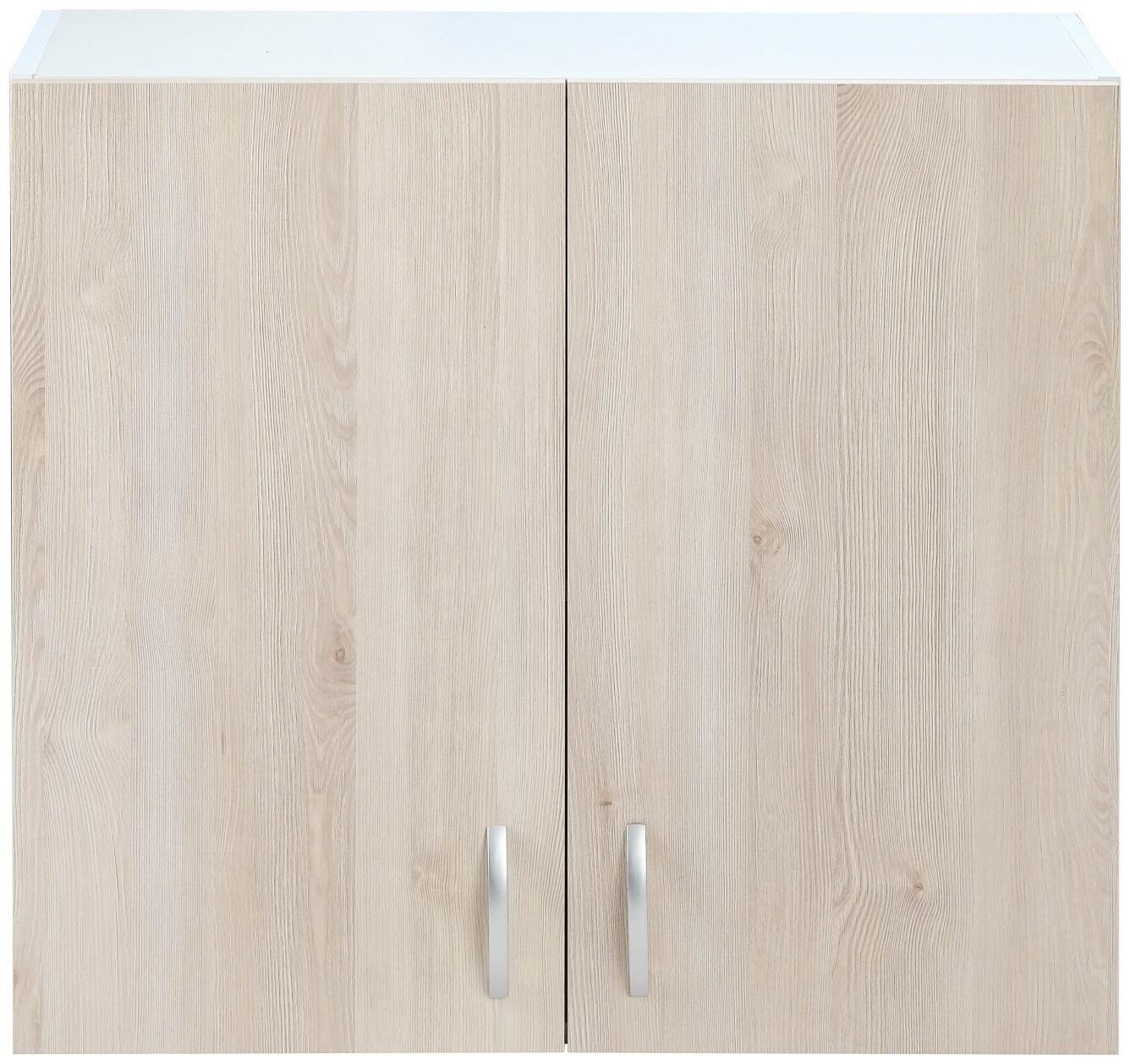 Шкаф навесной Комфорт 800х300х720, Сосна Аланд/Белый