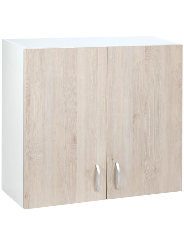 Шкаф навесной Комфорт 800х300х720, Сосна Аланд/Белый