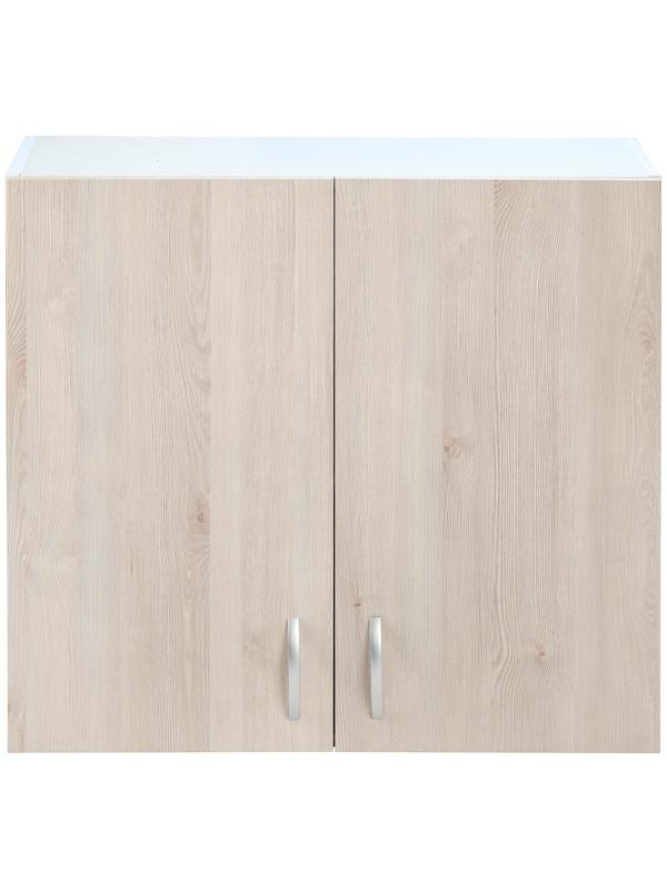 Шкаф навесной Комфорт 800х300х720, Сосна Аланд/Белый