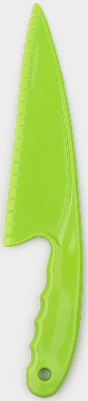Нож для торта Доляна, 28,5×6 см, цвет зелёный
