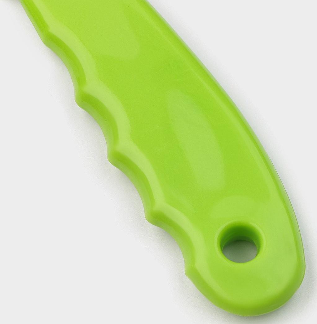 Нож для торта Доляна, 28,5×6 см, цвет зелёный