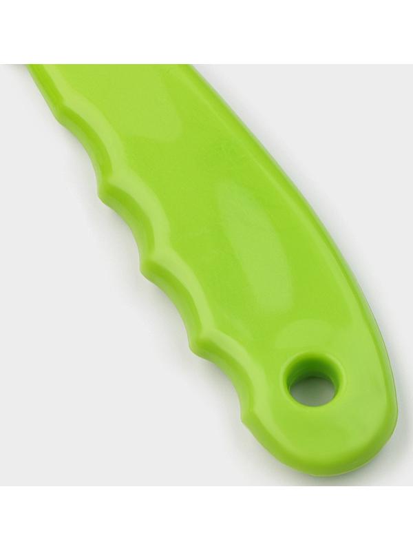 Нож для торта Доляна, 28,5×6 см, цвет зелёный