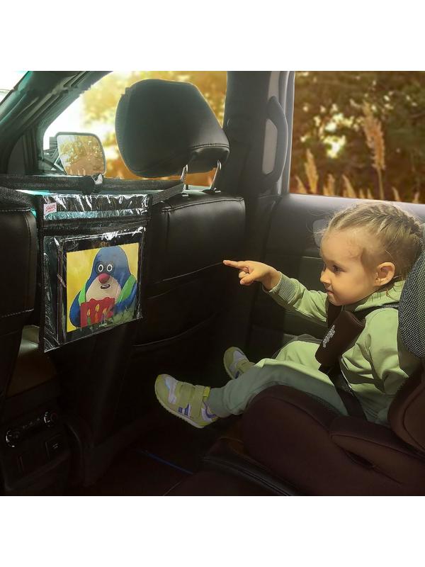 Держатель планшета Siger, между сиденьями автомобиля, ПВХ, прозрачный