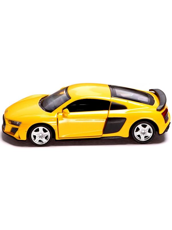 Машина металлическая AUDI R8 COUPE, 1:32, инерция, открываются двери, цвет жёлтый