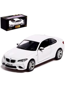 Машина металлическая BMW M2 COUPE, 1:32, инерция, открываются двери, цвет белый