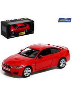 Машина металлическая BMW M4 COUPE, 1:32, инерция, открываются двери, цвет красный