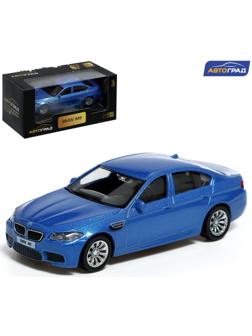 Машина металлическая BMW M5, 1:43, цвет синий