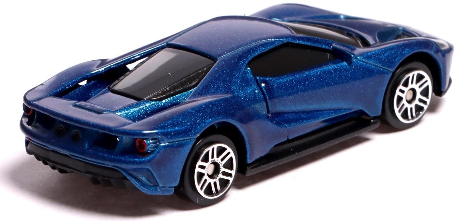 Машина металлическая FORD GT, 1:64, цвет синий