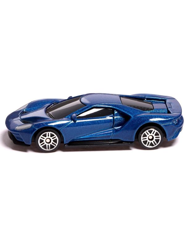 Машина металлическая FORD GT, 1:64, цвет синий