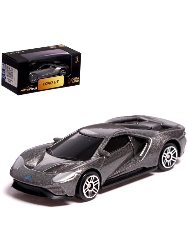 Машина металлическая FORD GT, 1:64, цвет серый