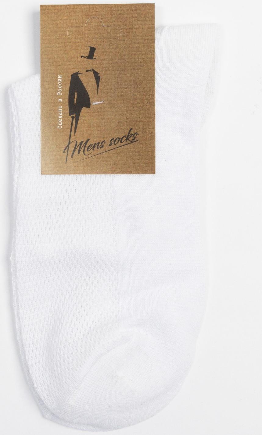 Носки мужские, цвет белый, размер 27