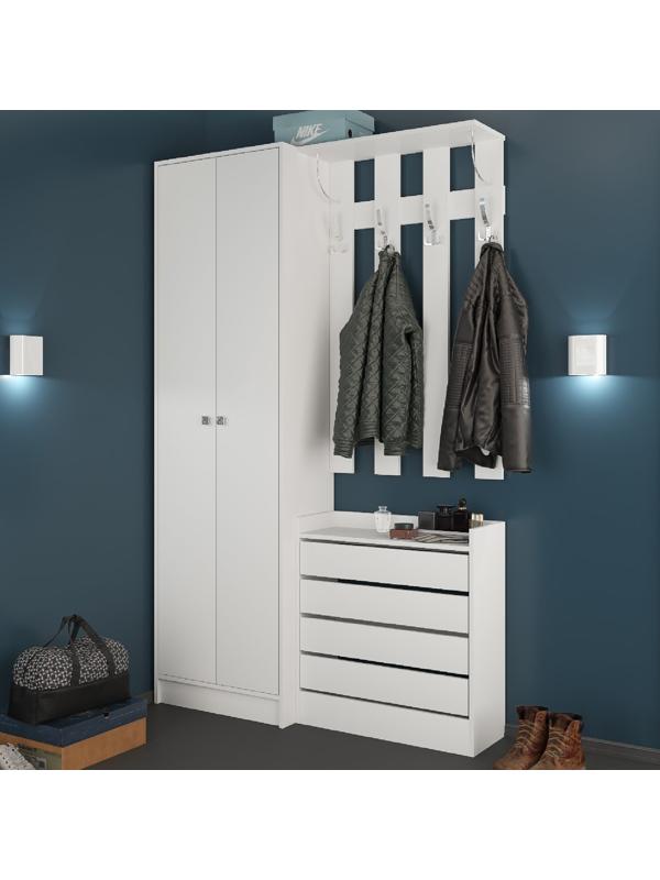 Обувница ЯПТ-1 Ямайка, 450x270x1026, Белый