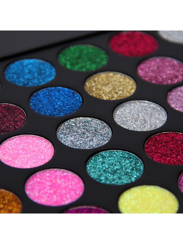 Палетка теней с блёстками, 35 цветов