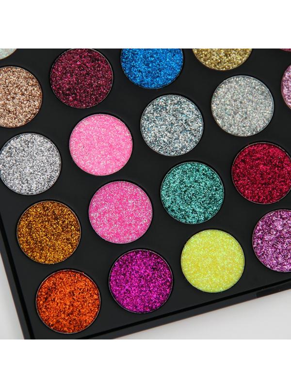 Палетка теней с блёстками, 35 цветов