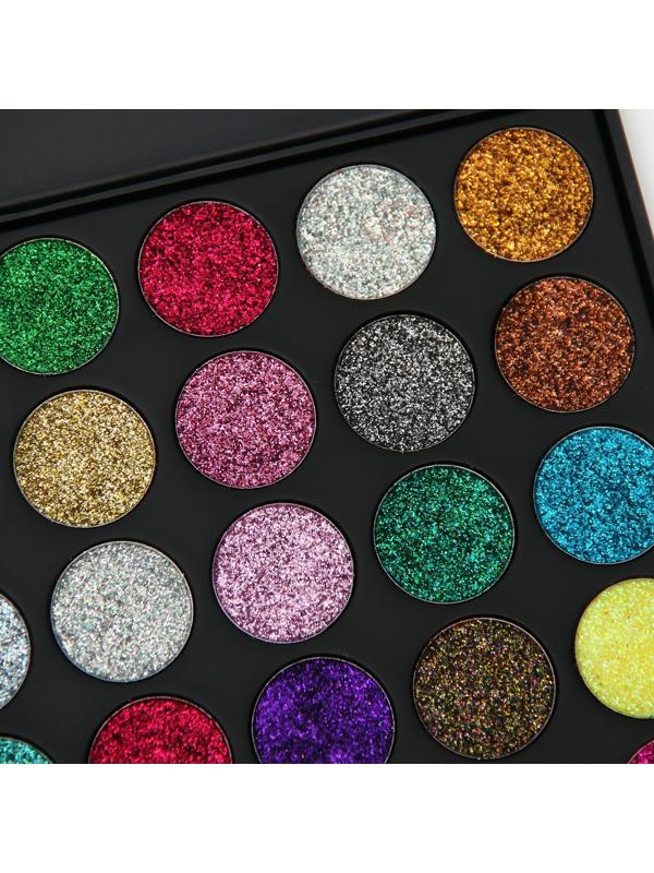 Палетка теней с блёстками, 35 цветов
