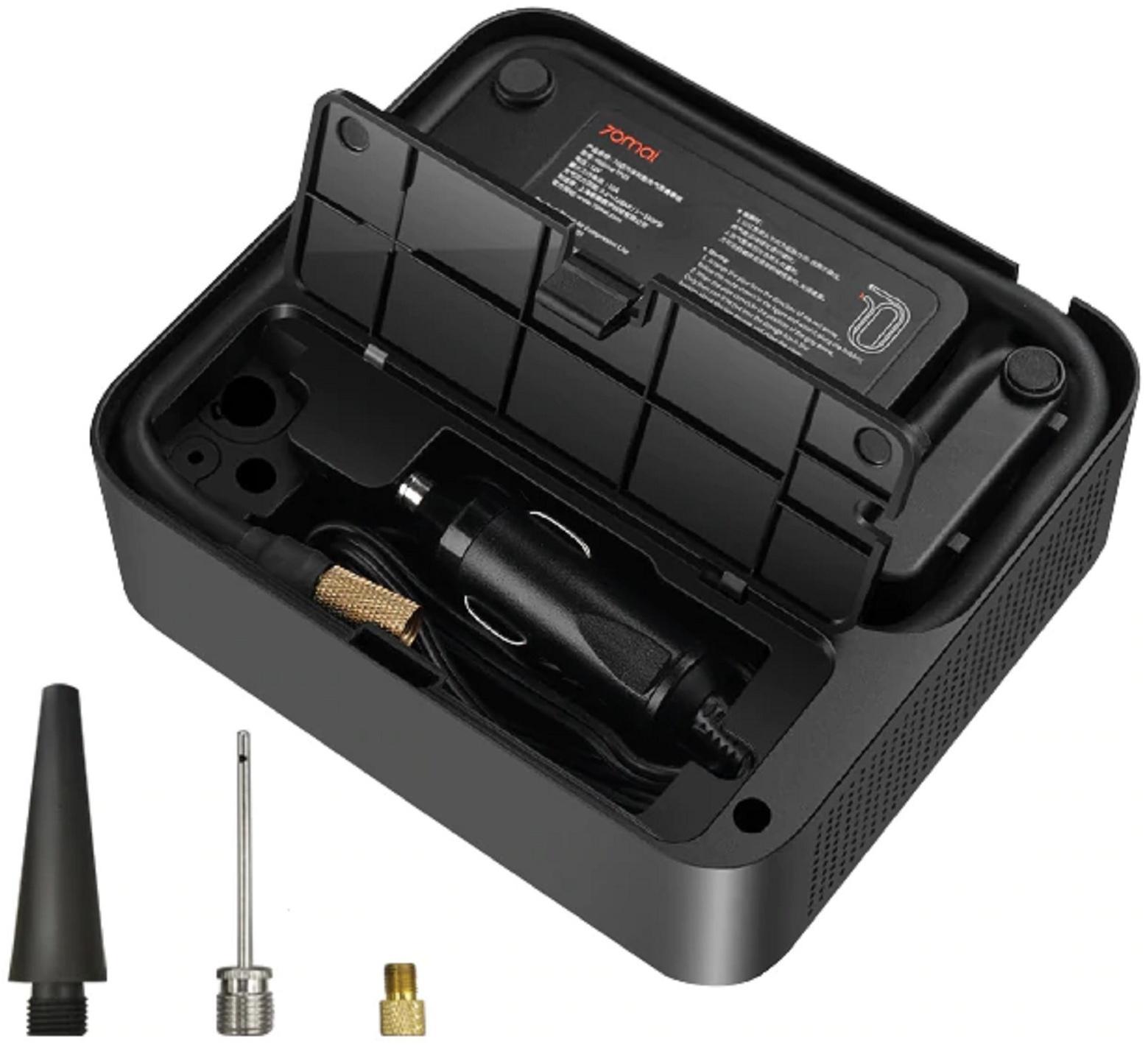 Компрессор автомобильный Xiaomi 70mai Midrive TP03, 10А, 12В, 25 л/мин, 3.2 м, черный