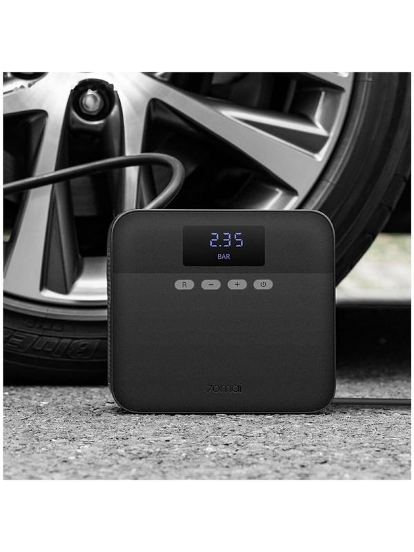 Компрессор автомобильный Xiaomi 70mai Midrive TP03, 10А, 12В, 25 л/мин, 3.2 м, черный