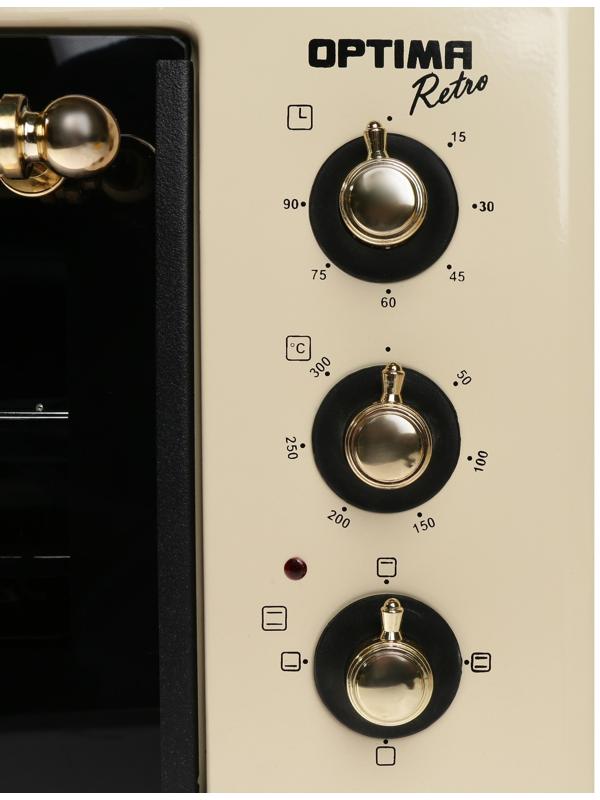 Мини-печь OPTIMA OF-48BR, 1600 Вт, 48 л, 50-300°С, таймер, бежевая