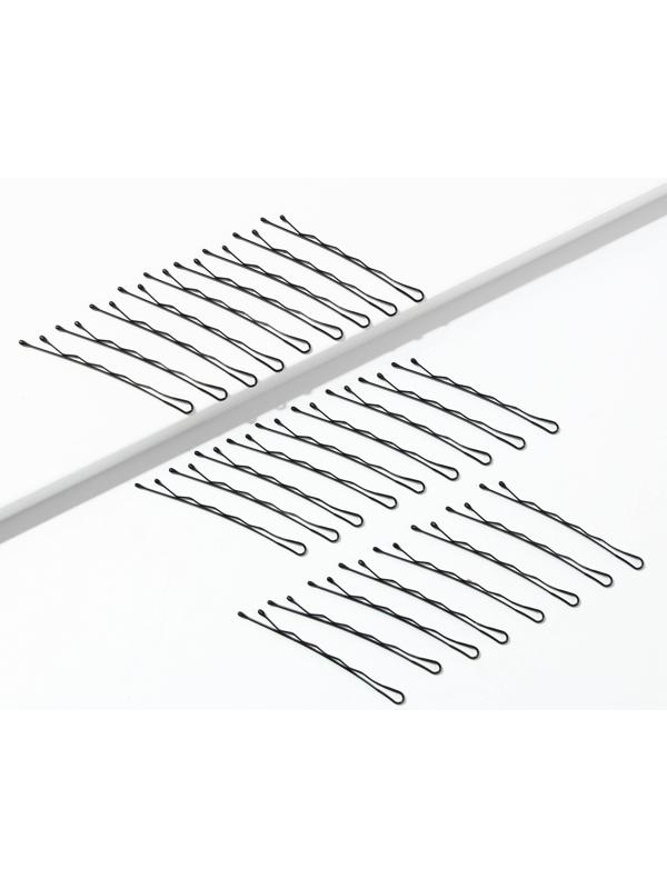 Невидимка для волос «Будь в тренде», чёрная, 60 шт.