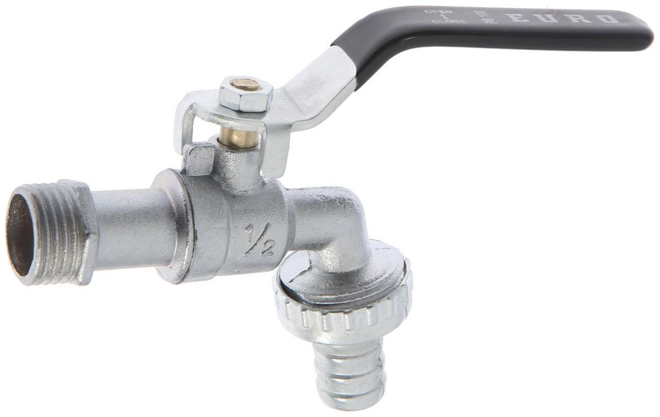 Кран водоразборный со штуцером ZEIN, 1/2