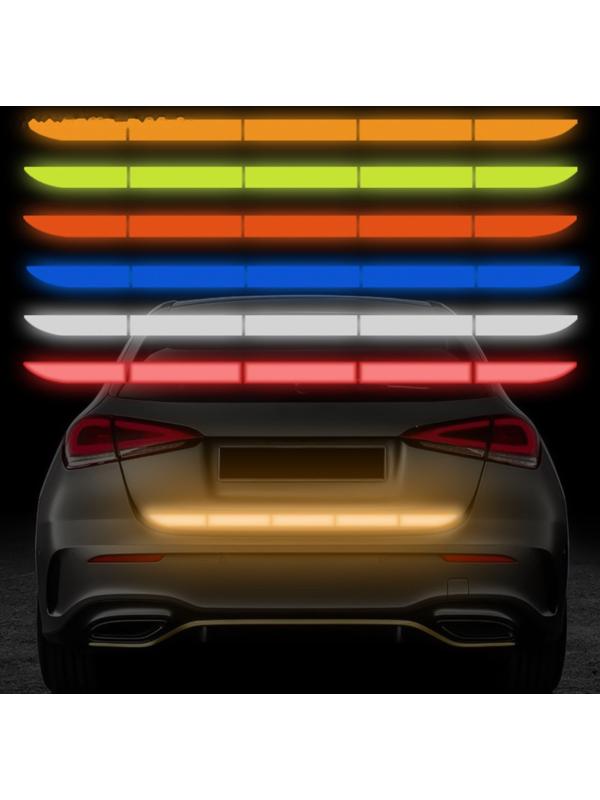 Наклейка светоотражающая 91×3,5 см на кузов авто, красный