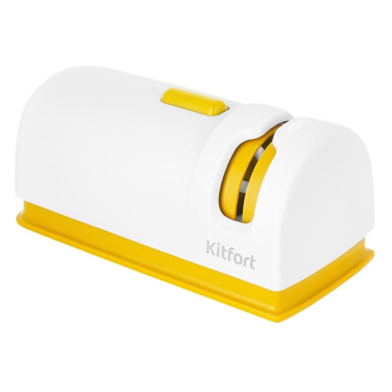 Точилка Kitfort КТ-4068-1 электрическая для ножей бело-желтый
