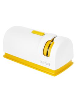 Точилка Kitfort КТ-4068-1 электрическая для ножей бело-желтый