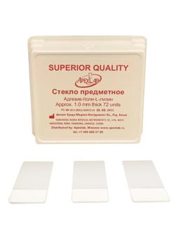 Стекло предметное 75х25х1,1 адгез. покр.,шлиф. кр., поли-L-лиз.72 шт/уп