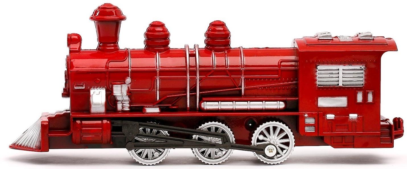 Поезд инерционный «Паровоз», цвета МИКС, в пакете