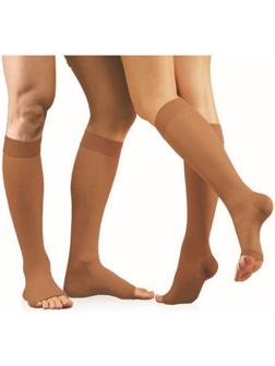 Гольфы компрессионные Технологии здоровья, 1 класс, 20-30 mmHg, бежевые, размер S