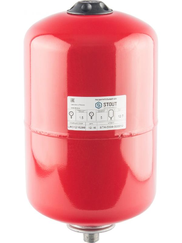 Бак расширительный STOUT, для систем отопления, 12 л