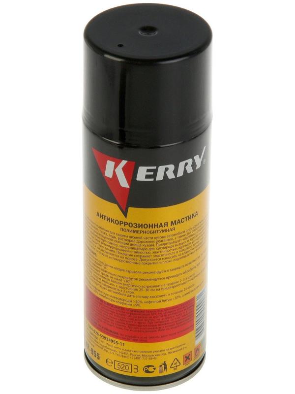 Мастика Kerry антикоррозионная битумная, 520 мл, аэрозоль